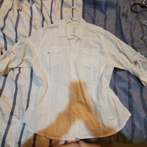 Northern Reflections white button up long sleeve